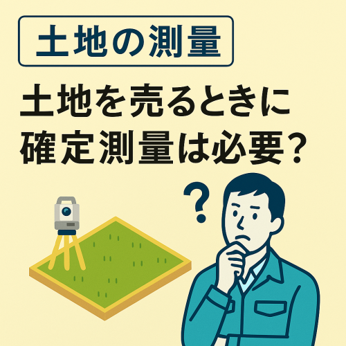 【土地を売るときに確定測量は必要？】ご相談いただきました