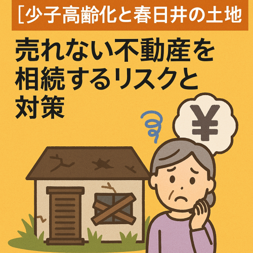 【少子高齢化と春日井の土地】売れない不動産を相続するリスクと対策