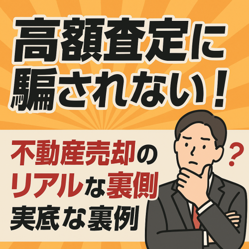 高額査定に惑わされない！不動産売却のリアルな裏側