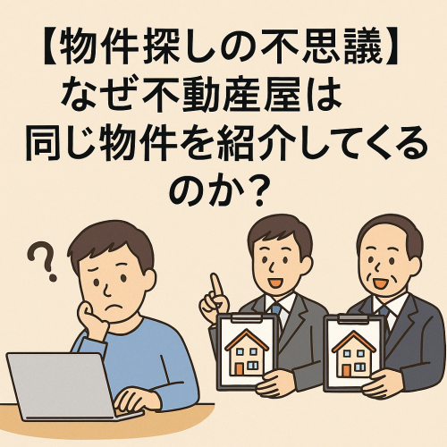 【物件探しの不思議】なぜ不動産屋は同じ物件を紹介してくるのか？