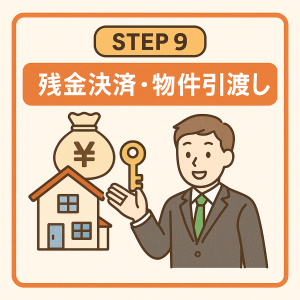 STEP9｜残金決済と引渡し：家があなたのものに！
