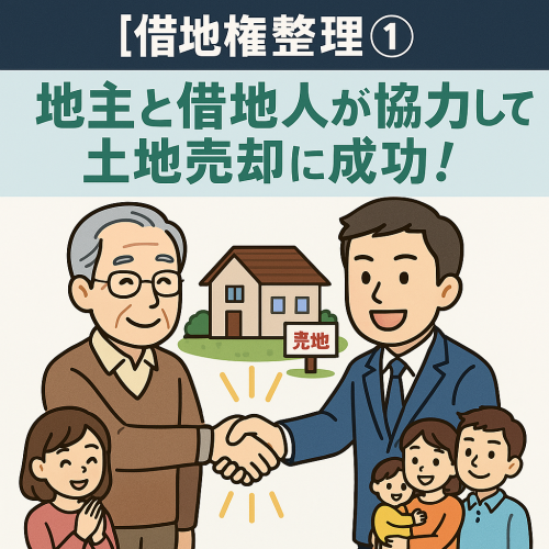 【借地権整理】地主と借地人が協力して土地を売却した実例