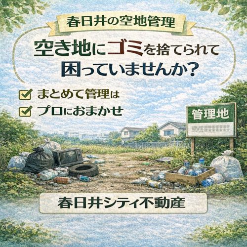 春日井の空地管理｜所有地にゴミを捨てられてお困りの方へ